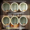 MALF-710-LED Mirror with Brushed Gold Frame