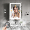 Kaitze Stainless Steel Single - Door LED Mirror Cabinet CSS-3112 with Ring-shaped Led light