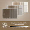 Touch-Controlled 3-Door Iron Powder-Coated LED Mirror Cabinet CTT-5163: Anti-Fog, 3 Color Temperatures & Dimmable Lighting