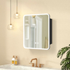 Single-door Rectangular Steel With Powder Coated Mirror Cabinet For Bathroom