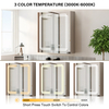 Double-door Wall-Mounted Stainless Steel Mirror Cabinet For Hotel