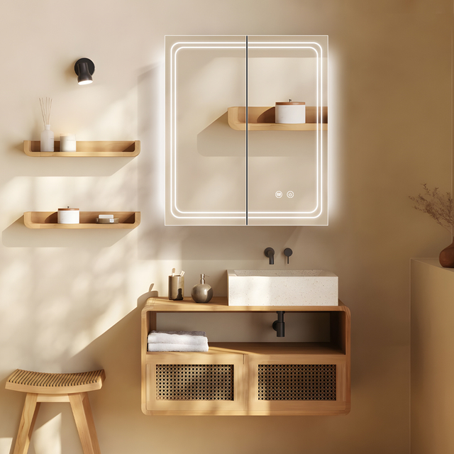Contemporary Stainless Steel Mirror Cabinet For Living Room