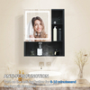 Durable Steel With Powder Coated Mirror Cabinet For Living Room