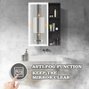 Moisture-Resistant Rectangular Steel With Powder Coated Mirror Cabinet For Bathroom