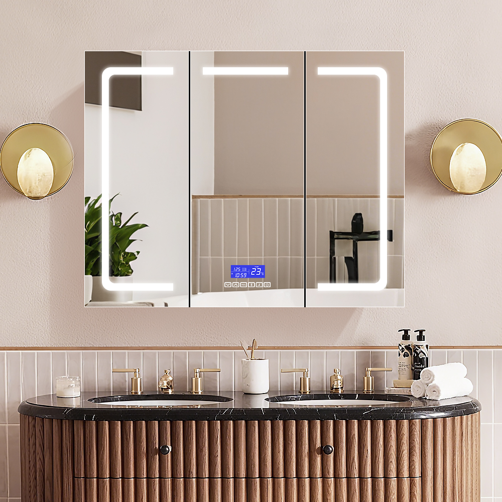 Minimalist Stainless Steel Mirror Cabinet