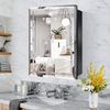Steel with Powder Coated Mirror Cabinet
