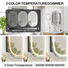 Premium Single-Door Powder-Coated Iron LED Mirror Cabinet