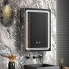 Double - Door Frameless Aluminum LED Mirror Cabinet CSS-4112