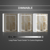 Adjustable Rust-Proof Stainless Steel LED Mirror Cabinet with Powder Coating for Living Room