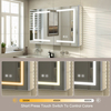 Rectangular Aluminum Mirror Cabinet For Office