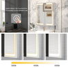 Smart Touch Premium Double-Door Stainless Steel LED Mirror Cabinet
