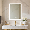 Adjustable Brightness And Frameless Led Bathroom Mirror 