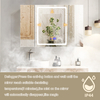 Luxury 6-Key Multi-Functional Aluminum Mirror Cabinet-Ultimate Smart Experience