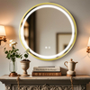 MALF-710-LED Mirror with Brushed Gold Frame