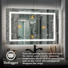 Anti - Fog 3CCT Aluminum Back - framed LED Mirror MAW-412