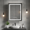 Kaitze Stainless Steel Single - Door LED Mirror Cabinet CSS-3112 with Ring-shaped Led light