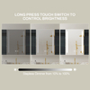 Iron Powder-Coated 3-Door LED Mirror Cabinet CTT-5284: Touch Buttons, Anti-Fog Technology, 3CCT & Adjustable Illumination