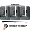 Three-Door Aluminum LED Mirror Cabinet CAT-4171: Touch Buttons, Anti-Fog, 3CCT & Adjustable Brightness