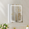 Adjustable Rust-Proof Stainless Steel LED Mirror Cabinet with Powder Coating for Living Room