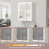 Aluminum Rust-Proof Rectangular Mirror Cabinet for Bathrooms