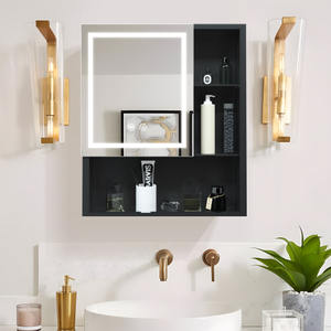 Durable Steel With Powder Coated Mirror Cabinet For Living Room