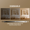 Durable Tempered Glass Stainless Steel Mirror Cabinet For Hotel