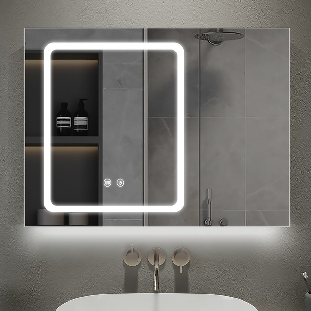 Double-door Contemporary Stainless Steel Mirror Cabinet For Living Room