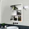 Arch-shaped Durable Steel With Powder Coated Mirror Cabinet For Hotel