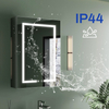 Premium Single-Door Stainless Steel LED Mirror Cabinet: Smart Touch, Anti-Fog Function, 3CCT Settings & Dimmable Lighting