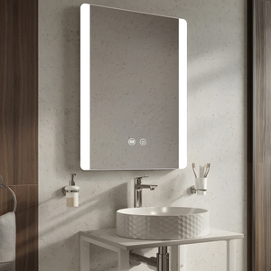 Side iluuminated Framed Steel With Powder Coated Mirror Cabinet For Office