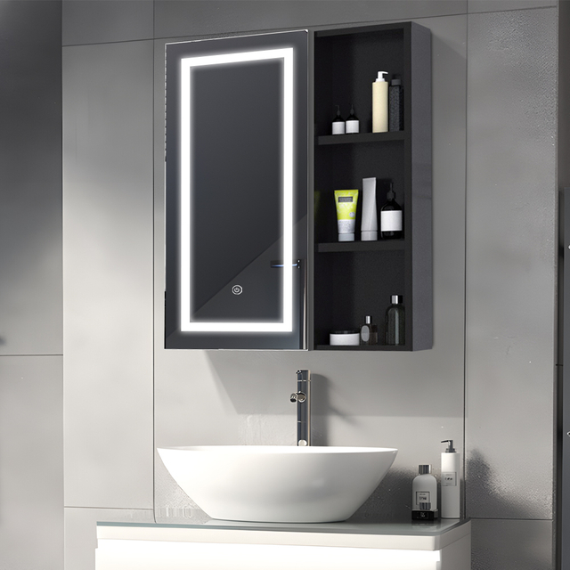 Steel with Powder Coated Mirror Cabinet - 6066
