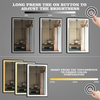Black Frame Dimmable Mirror