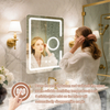 Kaitze Newly-Designed Lighted Bath Mirror with Magnifying Glass