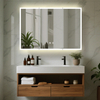High-end Minimalist Three-door Aluminum Mirror Cabinet with Three-sided Glass