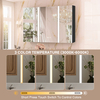 Modern Three-Door Bathroom Steel Cabinet Water Resistant Wall Hanging for Hotel Apartment