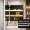 Single - Door Powder - Coated Iron LED Mirror Cabinet CTS-4293: Touch - Controlled, Anti - Fog, 3CCT, Adjustable Brightness & Interior Lighting