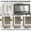 Single - Door Aluminum LED Mirror Cabinet CAS-411