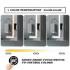 Three-Door Aluminum LED Mirror Cabinet CAT-4171: Touch Buttons, Anti-Fog, 3CCT & Adjustable Brightness