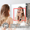 Anti-Fog 3CCT Three-Door Powder-Coated Iron LED Mirror Cabinet CTT-5052 with Touch Buttons & Variable Brightness