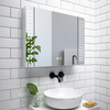 Stainless Steel LED Mirror Cabinet CSS-6133: Touch Buttons, Anti-Fog, 3CCT, Adjustable Brightness & Dual-Side Dot LED Arrangement