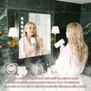 Stainless Steel Double-Door LED Mirror Cabinet CSD-5281: Touch Buttons, Anti-Fog Technology, 3CCT, Variable Brightness
