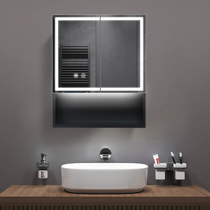 Impact-Resistant Moisture-Resistant Steel With Powder Coated Mirror Cabinet Impact-Resistant
