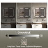 Corrosion-Resistant Modern Style Steel With Powder Coated Mirror Cabinet For Bathroom