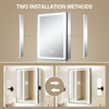 Wall-Mounted High-Quality Minimalist Aluminum Mirror Cabinet For Bathroom