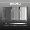 Premium Single-Door Stainless Steel LED Mirror Cabinet: Smart Touch, Anti-Fog Function, 3CCT Settings & Dimmable Lighting