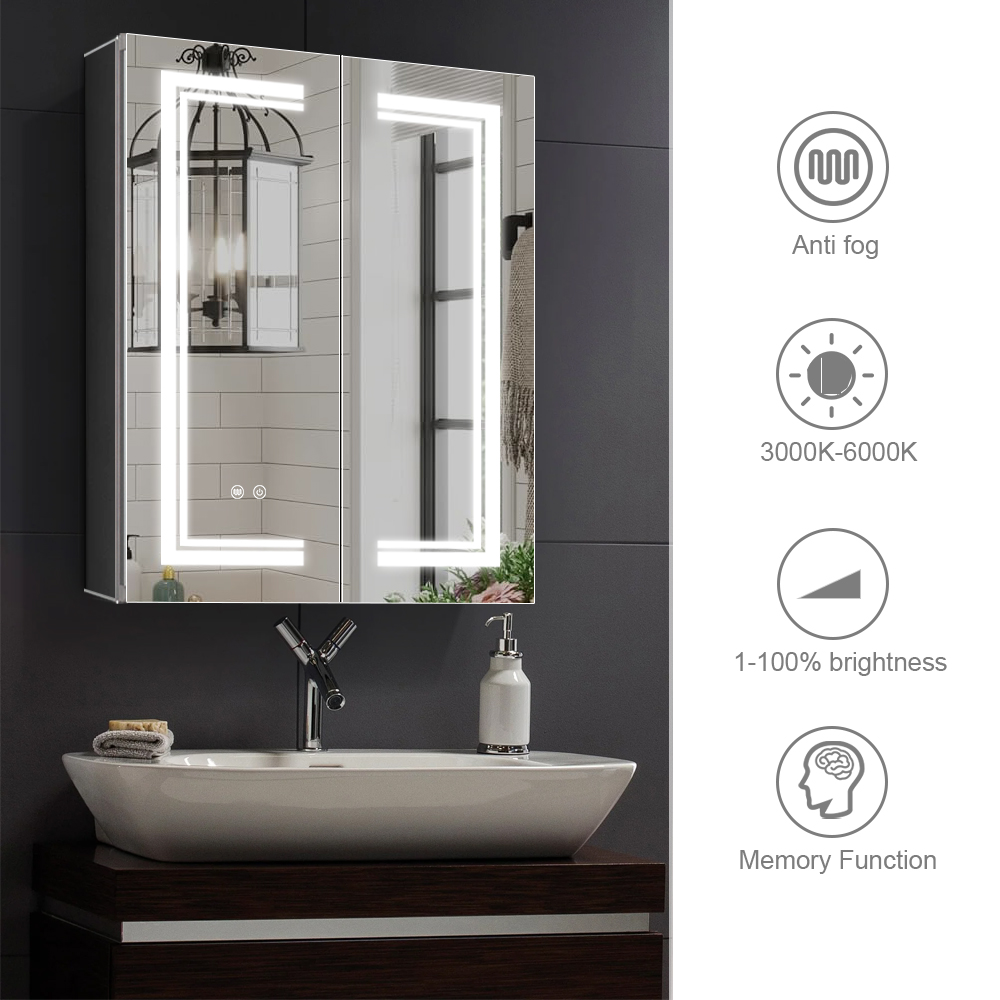 Recessed Aluminum Mirror Cabinet