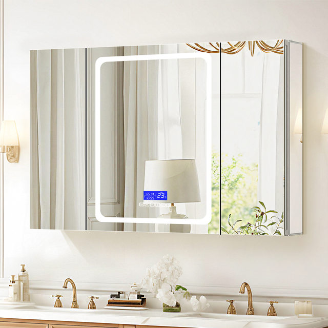 Luxury 6-Key Multi-Functional Aluminum Mirror Cabinet-Ultimate Smart Experience