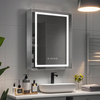 Kaitze Stainless Steel Single - Door LED Mirror Cabinet CSS-3112 with Ring-shaped Led light
