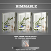 Aluminum Double-Door LED Mirror Cabinet CAD-4292: Touch Buttons, Anti-Fog Technology, 3CCT & Adjustable Illumination & bluetooth