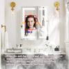 Touch-Controlled Iron LED Mirror Cabinet CTD-5285: Powder-Coated Finish, Multi-Functional